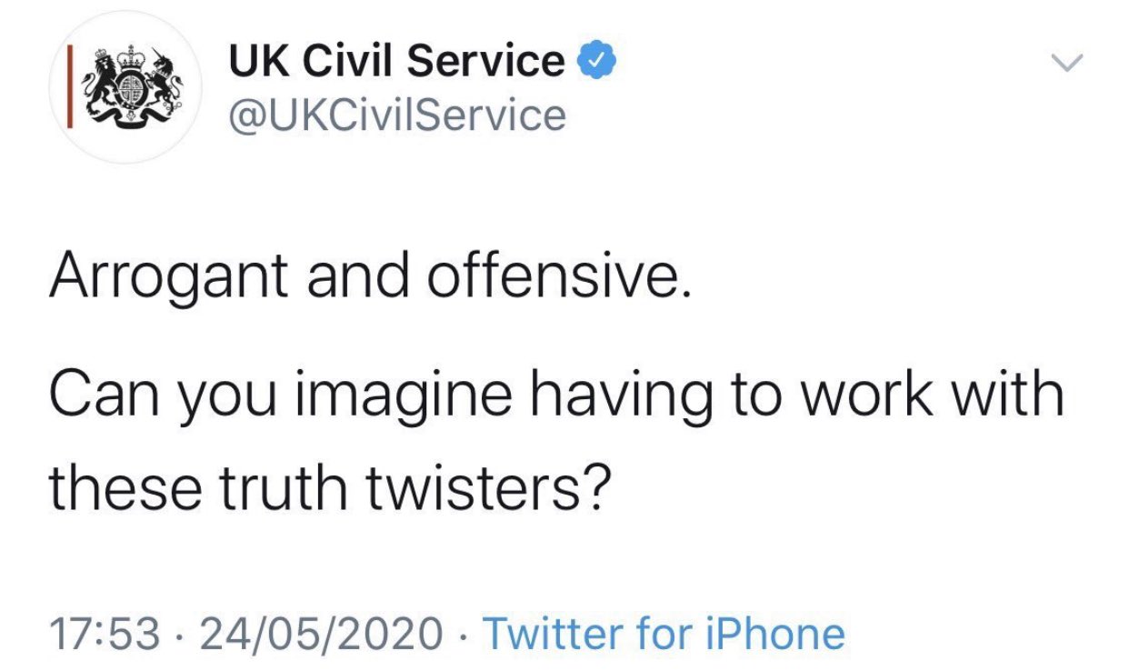 civil service tweet